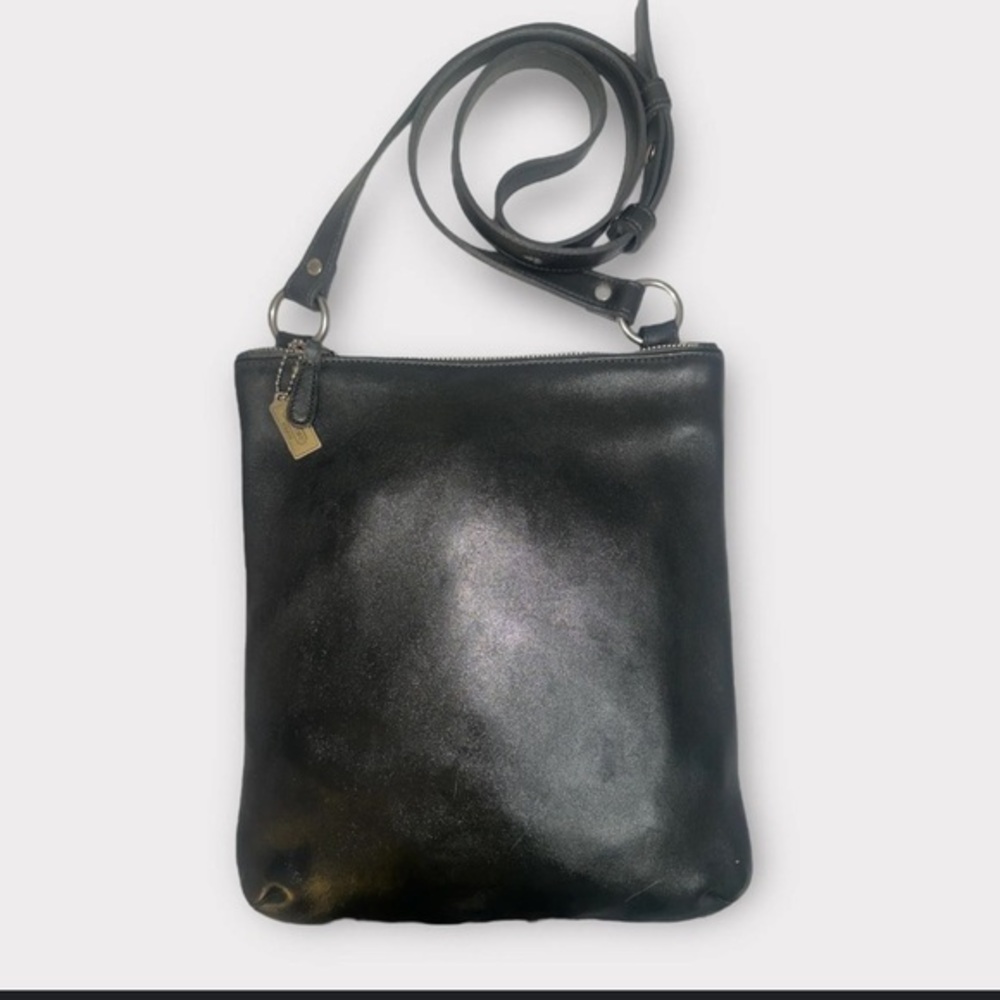 Vintage Coach 9457 Chelsea Slim Crossbody Black Leather